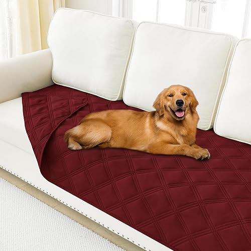 Miniatura 95 de Smiry Manta Impermeable para Cama de Perro 30x70, Manta Suave Reversible para Mascotas, Cubierta Lavable a Prueba de Fugas para Sofá de Gatos y Azul
