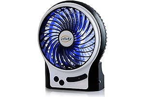 efluky battery operated desk mini fan