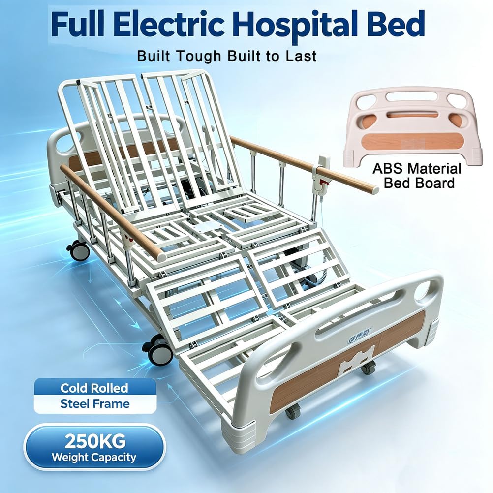 Lit D'hôpital Électrique, Dossier Inclinable vers L'intérieur, 550 LB