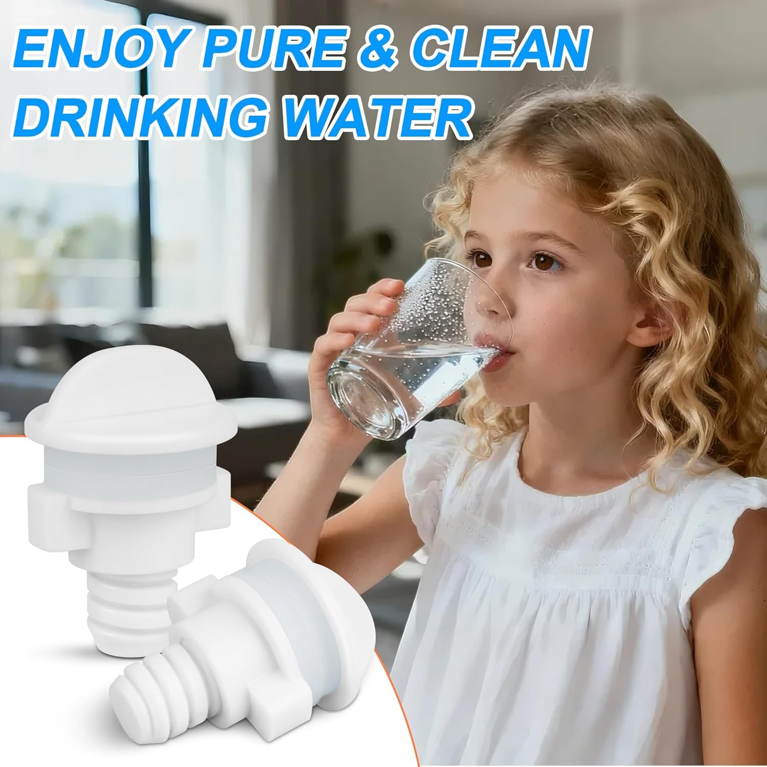 Water Filter Hole Plugs, Hole Blockers for All Gravity-Fed Water Filtration Systems, Blocking Plugs Compatible with Berkey Waterdrop Purewell Countertop Water Filters Systems Parts, 2Pcs