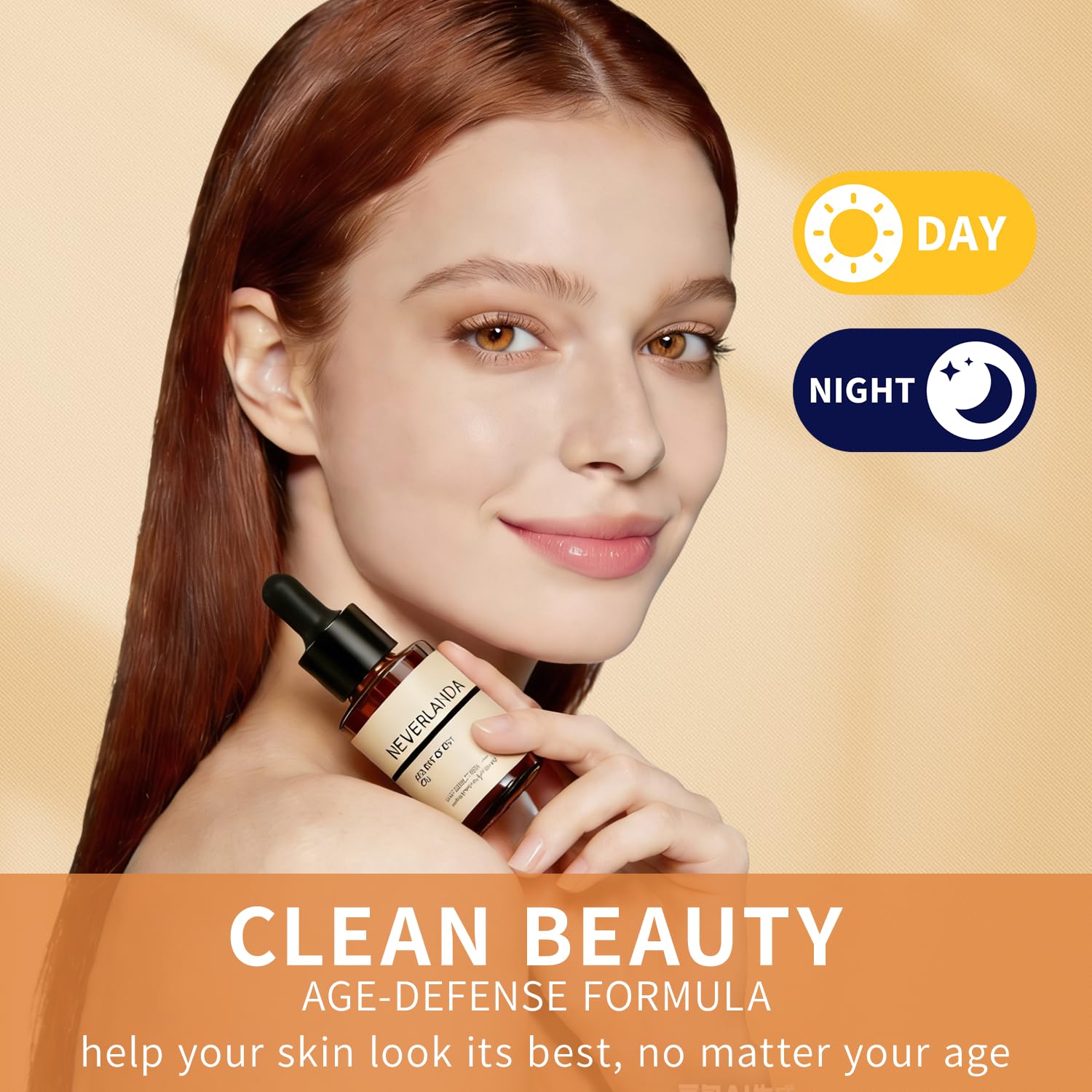 NeverLandia Anti-Aging Face Serum with HTP(Pro-Xylane) & CoQ10 - Visibly Smooths Fine Lines & Boosts Collagen Appearance Serum, Hydrating & Soothing Formula for All Skin Types, 1 Fl OZ - Image 7