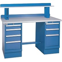 Lista/Stanley Black & Decker - XSTB43-72PT/BB-IRS - LISTA Workbench Fixed Ht, Laminate, 72 in x 30 in, 1, 000 lb