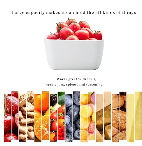 Miniatura 4 de HAOTOP Mantequillera de porcelana perfecta para 4 barras de mantequilla, recipiente de mantequilla grande de cerámica con tapa (blanco)