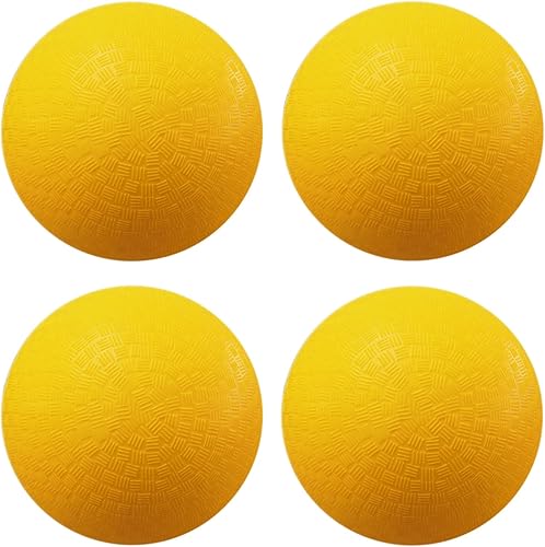 Miniatura 8 de AppleRound Bolas de juego Dodgeball de 8.5 pulgadas, paquete de 4 bolas con 1 bomba, tamaño oficial para Dodge Ball, balonmano, campamentos y