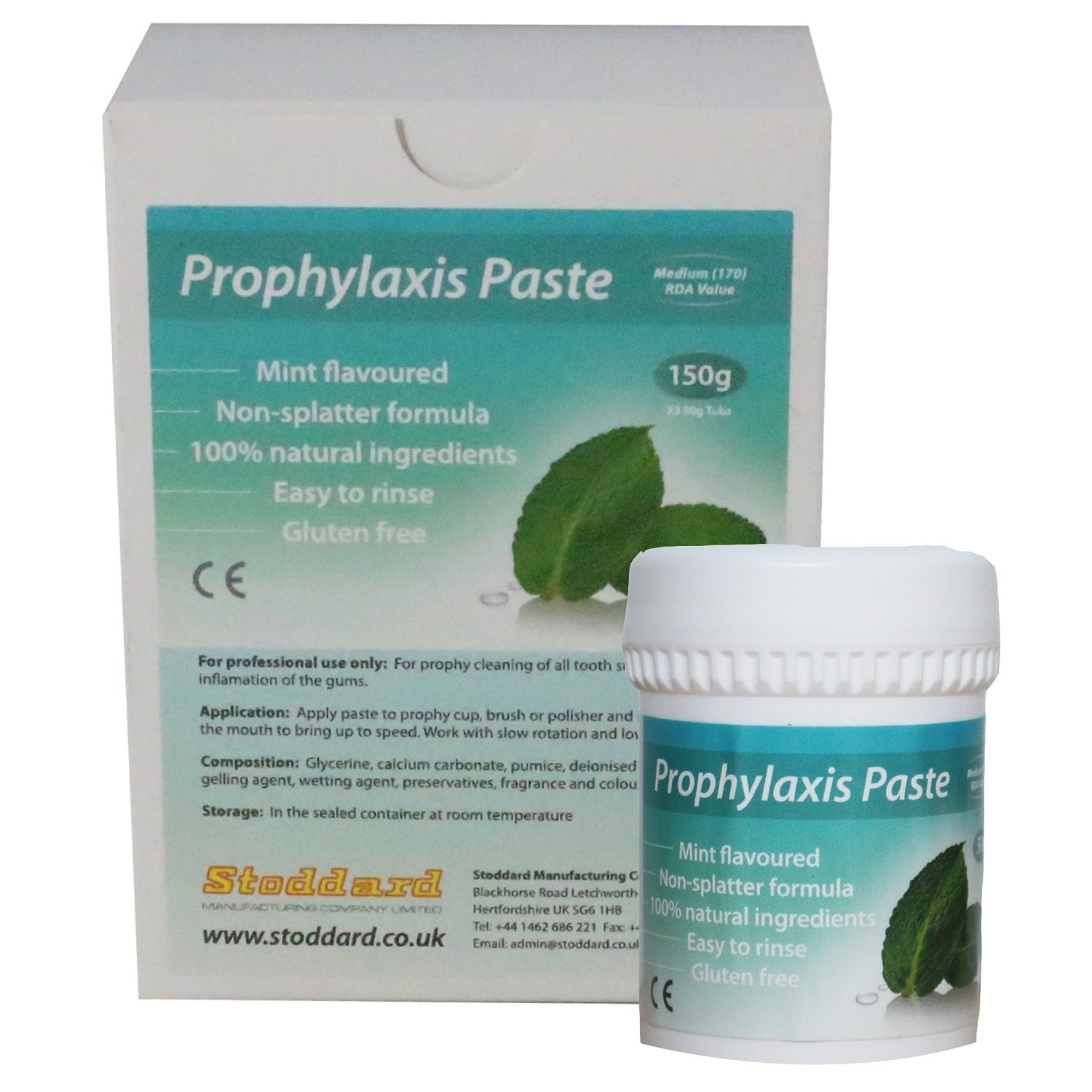 Stoddard DS066 Lot de 3 pâtes à prophylaxie Rose moyen 50 g