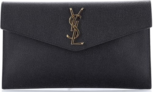 Saint Laurent, Pre-Loved Uptown Pouch Leather, Black