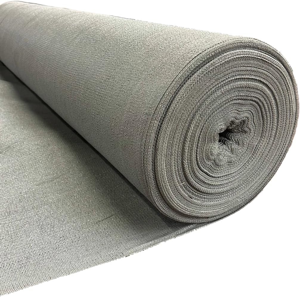 Farm Plastic Supply - Gray Shade Cloth - 75% - Mesh Fabric for Fence Privacy Screen, Garden Shade, Shade Cloth, Mesh Fence Screening, Shade Cloth Rolls, Wind Screen, Gray Shade Cloth (6' x 10')