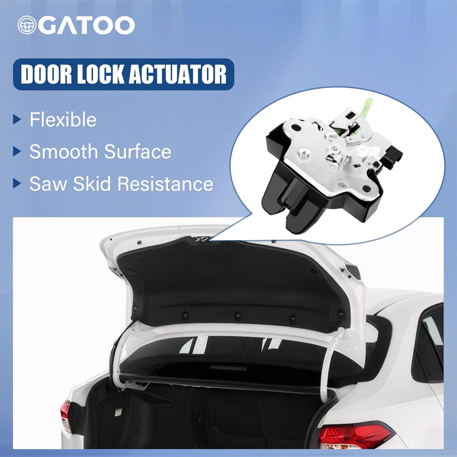 Trunk Latch Tailgate Lock Liftgate Actuator Fit for 2009 2010 2011 2012 2013 Toyota Corolla 1.8L 2.4L Luggage Compartment Rear Gate Hatch Assembly Replacement 64600-02040