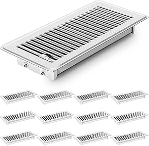 4x12 Inch Floor Register With Tray For Flooring Insert - View #7