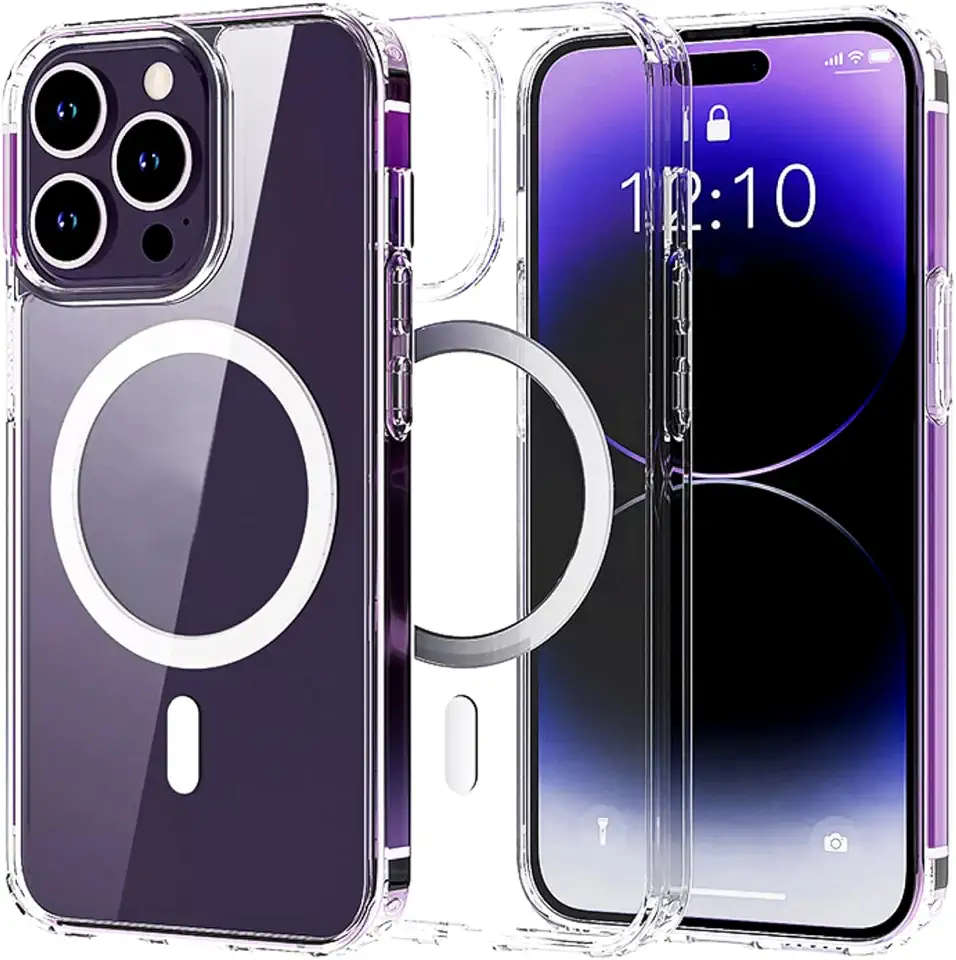 [GL CASES] Capa iPhone 15 Plus Capinha Apple iphone 15 plus Compatível Com Magsafe Anti-Amarelamento De Silicone Com Bordas Elevadas Para Câmera E Tela Com Indução Magnética (iPhone 15 Plus)