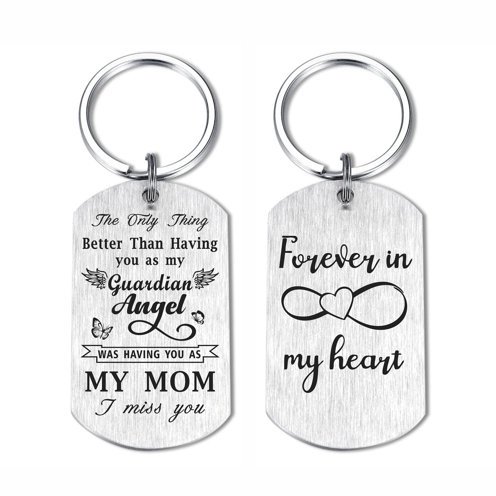 Laluminter Memorial Gifts for Men Women, Sympathy Gift Keychain, In Memory of Loved Ones Keepsake Ornaments