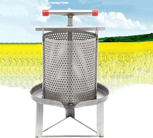 Miniatura 12 de Fruit Wine Press 3.5 Gallon Stainless Steel Fruit Wine Press 100% Nature Juice Making Manual Juice Maker Apple Grape Berry Vegetables Crusher Olive