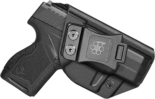 Amberide IWB & OWB KYDEX Holster Fit: Taurus GX4 Pistol, Inside Outside Waistband Concealed Carry, Adjustable Cant & 'Posi-Click' Retention, USA Made by Amberide - Amberide