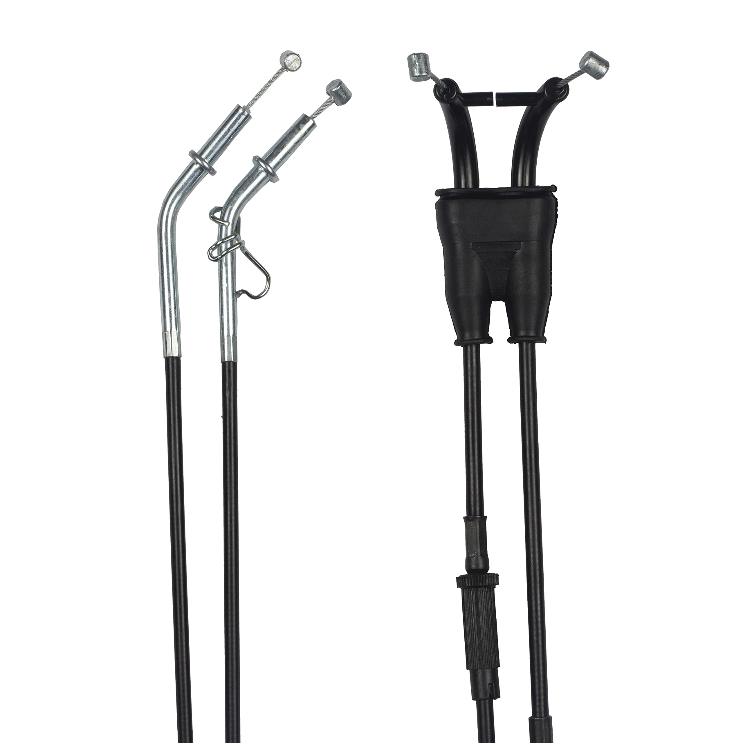 MOTOMASTER Câble d'accélérateur moto Set A B (ouverture et fermeture) compatible avec Kawasaki ZX-10R 1000 D Ninja (2006-2007)/ 54012-0165