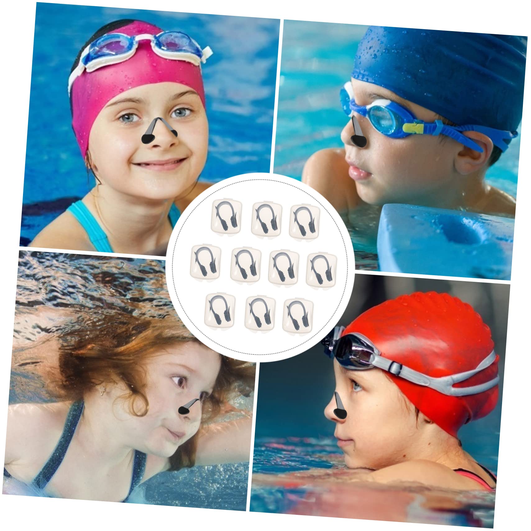 SUPVOX Clip de Nariz enchufes Clip de Agua ronquidos Accesorios Piscina acessórios Piscina Accesorios para Suministro de natación Pinza Nasal antiasfixia Ordenador Personal