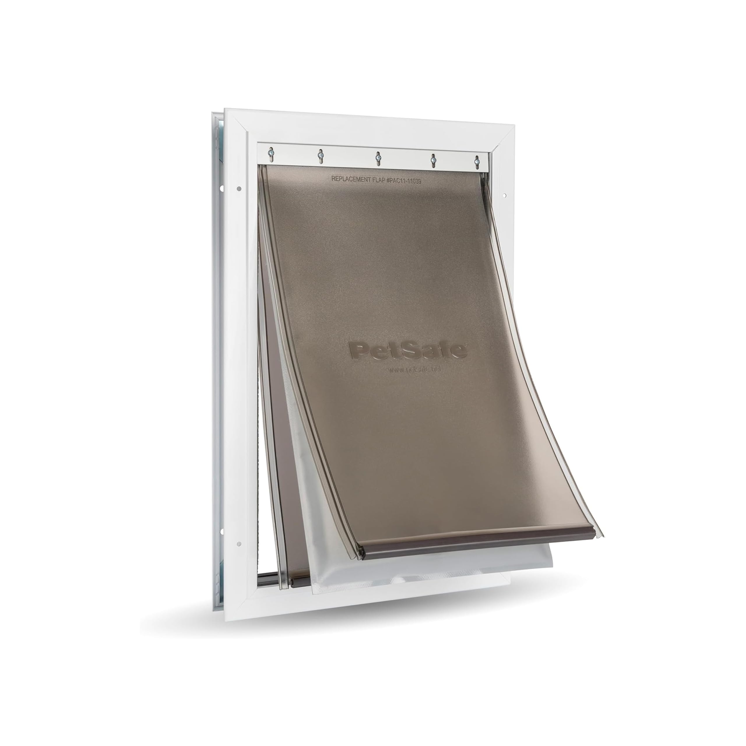 PetSafe Extreme Weather Aluminum Pet Door - Energy-Saving Thermal Barrier Pet Flap with Slide-in Door Locking & Secure Flap Cover - for Dogs Up to 100 lb - LargePetSafe Extreme Weather Aluminum Pet Door - Ene…