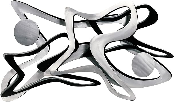 Touch of Class Rave Large Metal Wall Art - Metallic Artwork - Abstract Decor - Modern Contemporary Sculpture for Living Room, Aesthetic Bedroom, Bathroom - 46 Inches Wide