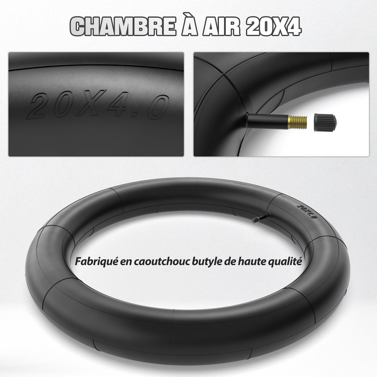 1PZ F3P-2C4 Pneumatico 20x4 Pollice per Mountain Bike Pieghevole per MTB su Strada o Fuori Strada Bicicletta Elettrica, Fat Bike