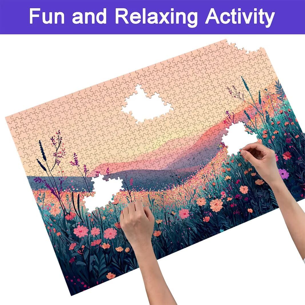 Puzzle 5000 Teile, Landschaft Puzzle 5000 Teile Erwachsene, Wiese Holzpuzzle Erwachsene für Heimunterhaltung, EIN Herausforderndes Rätsel, Puzzlespiele für Die Ganze Familie, Deko Wohnzimmer, -7457