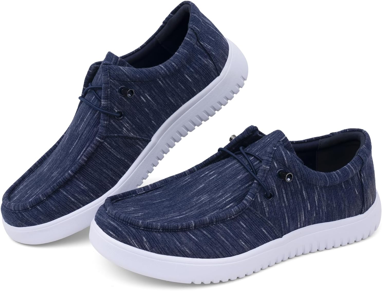 Mens Casual Slip On Shoes – Comfortable Canvas Loafers – Lightweight Boat Shoes for House Outdoor Driving Travel