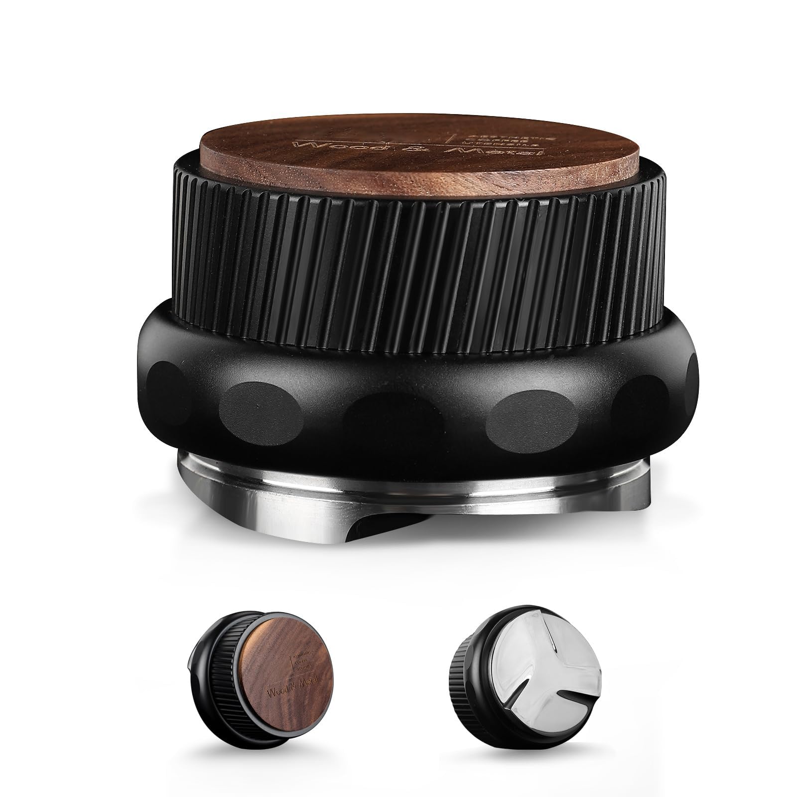 Adjustable Depth 51mm Espresso Distribution Tool - Coffee Leveler for Bottomless Portafilter, Premium Stainless Steel Barista Accessories, Fits 51mm Portafilters, Ideal for Home and Professional Use