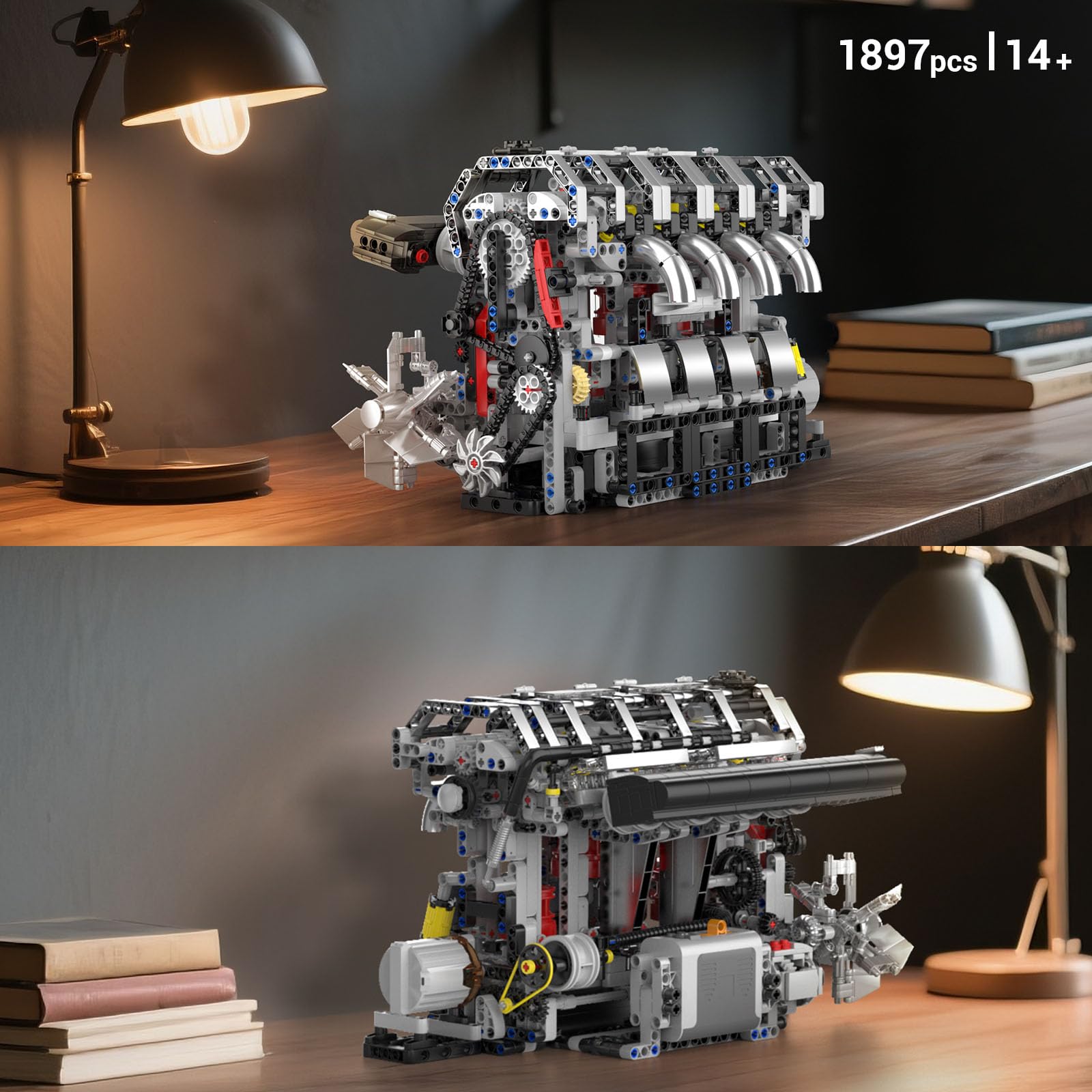Amazon.co.jp: Mould King 10087 L4 エンジンモデル ビルディング 