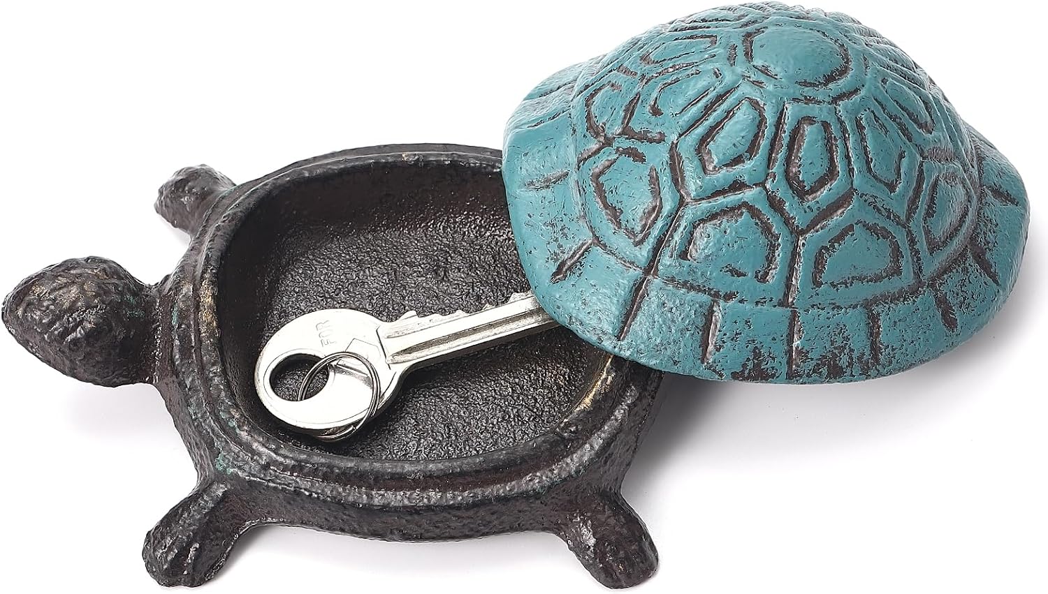 Cast Iron Turtle Hidden Key Holder for Outside