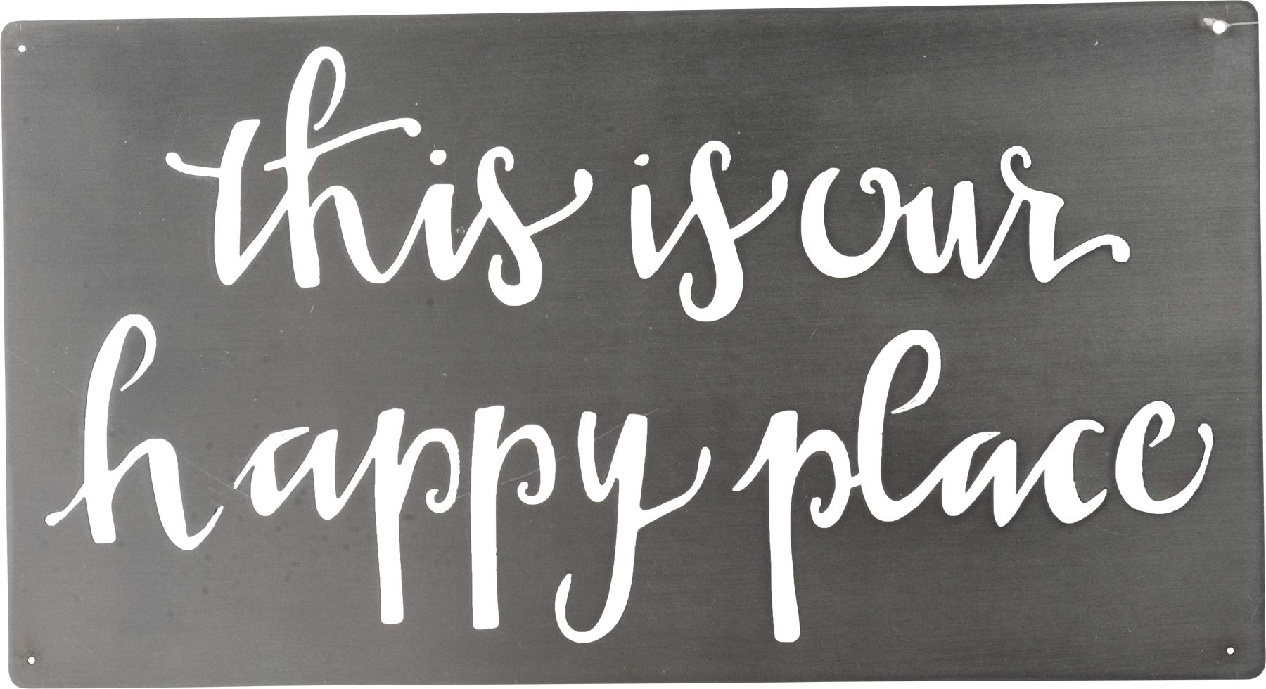 37183 Precision Cut Metal Wall Art, Our Happy Place