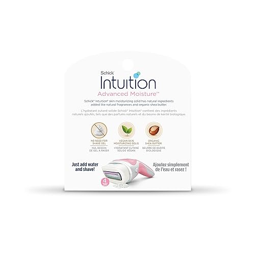 Miniatura 8 de Schick INTUITION - Recambio para maquinillas de afeitar de humedad avanzadas para mujer, repuesto de cuchillas INTUITION con manteca de karité