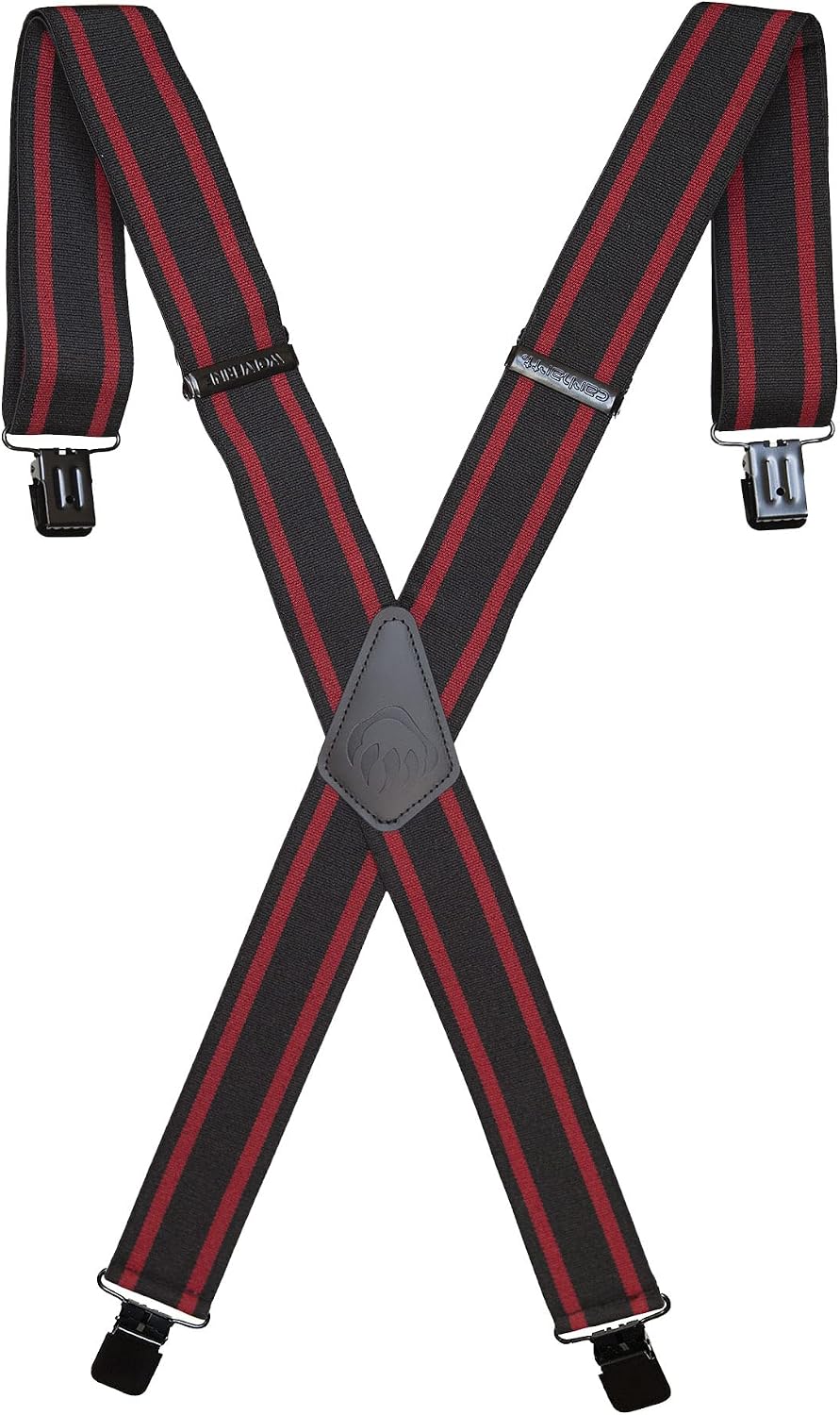 WOLVERINE Suspenders Heavy Duty Utility Workwear Outdoor Stretch Adjustable Durable Rugged