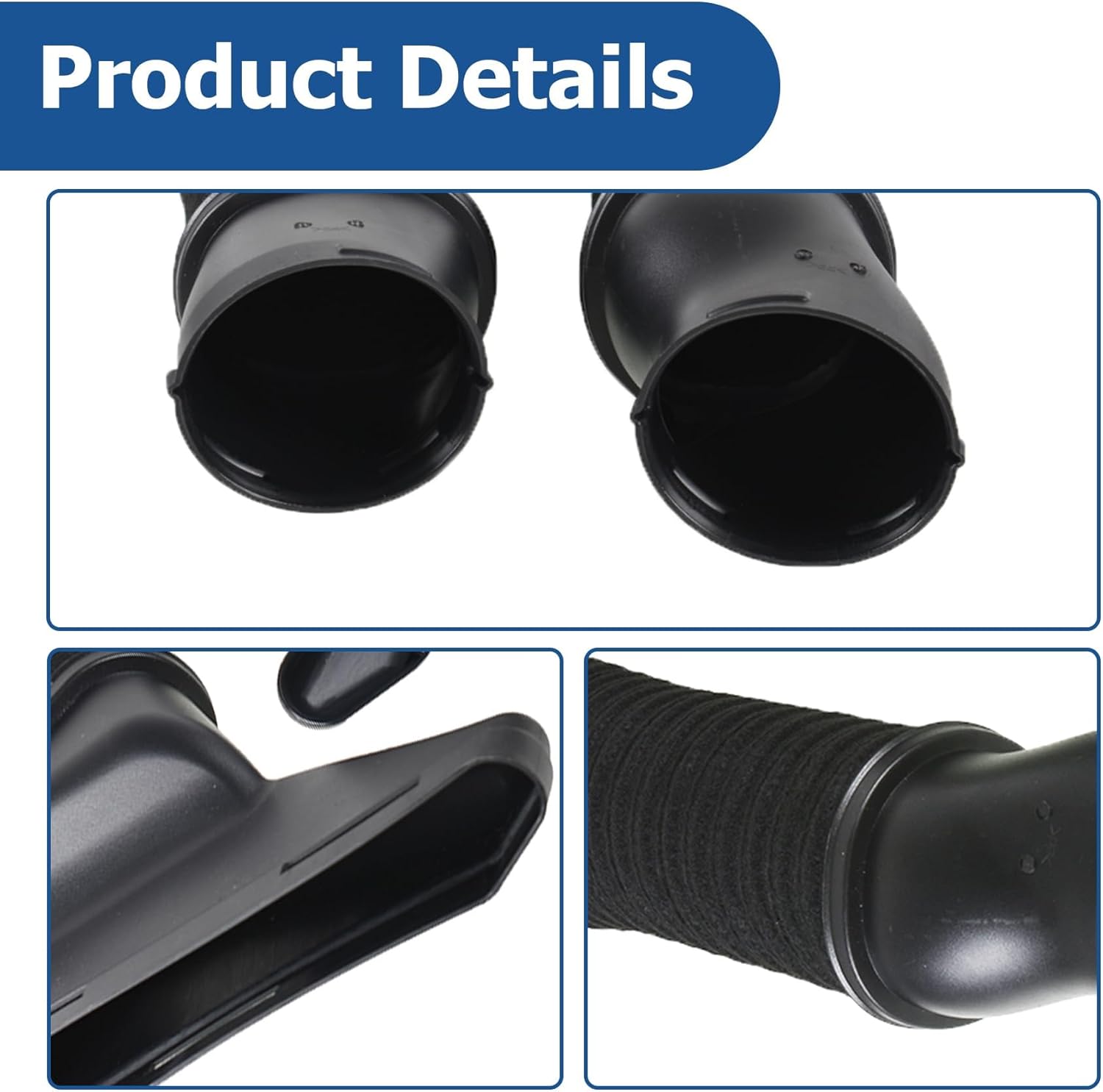 WFLNHB Left and Right Air Intake Hose Replacement for Mercedes-Benz S550 S63 AMG 4.6L 5.5L 2014-2017 2780904982 2780905082