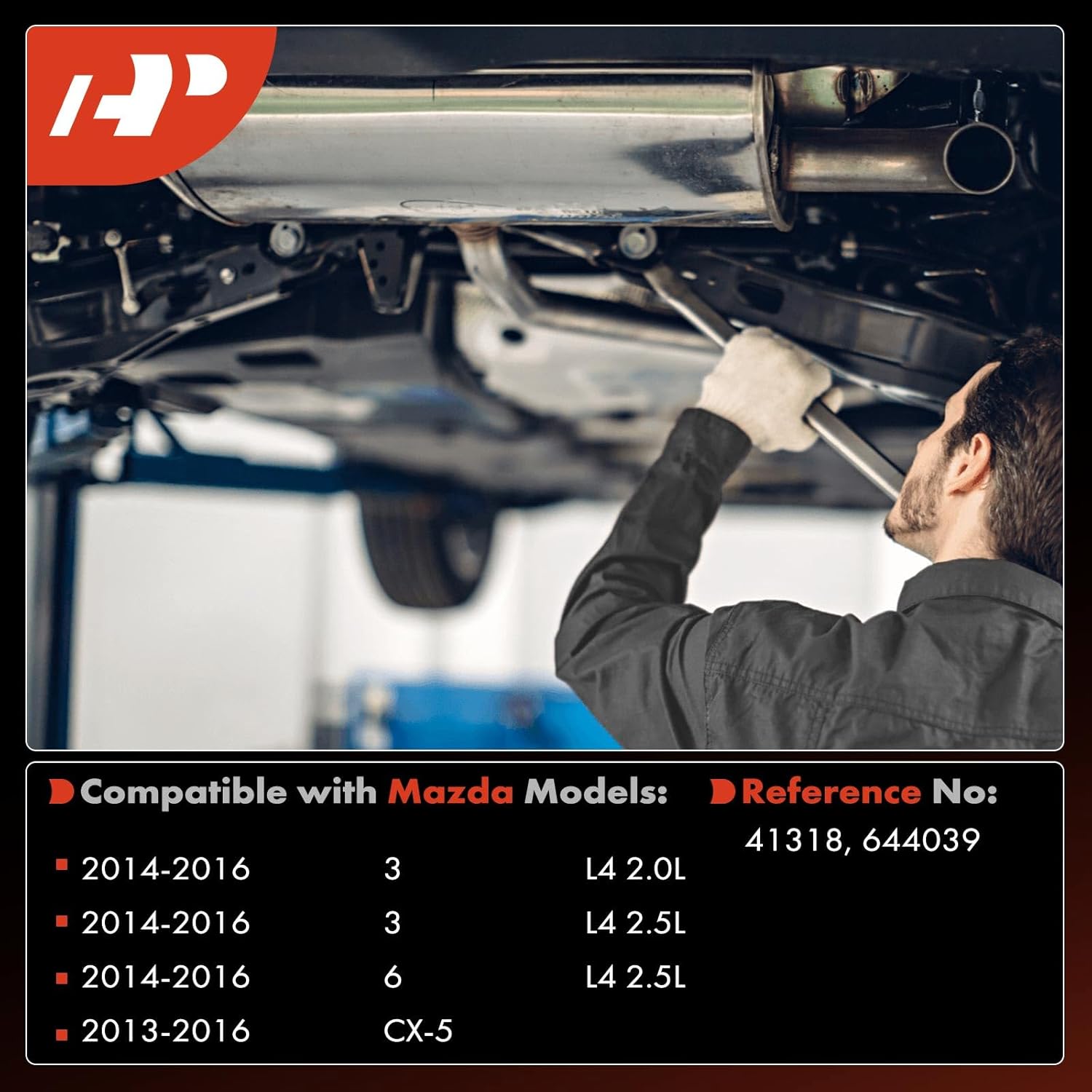 A-Premium Rear Catalytic Converter with Gasket Kit Direct-Fit Compatible with Mazda CX-5 2013-2016, 3 2014-2016 2.0L 2.5L, 6 2014-2016 2.5L, E.P.A. Compliant