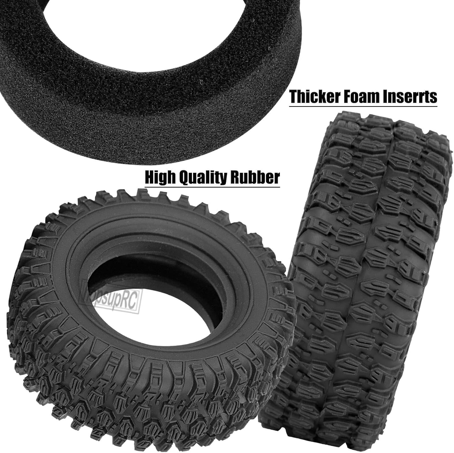 RC Aluminum 1.3" Beadlock Wheels Rims RC Truck Tires for 1/18 1/24 Trx4m SCX24 RC Crawler,1.3 RC Wheels RC Tires (4PCS),Titanium&Red