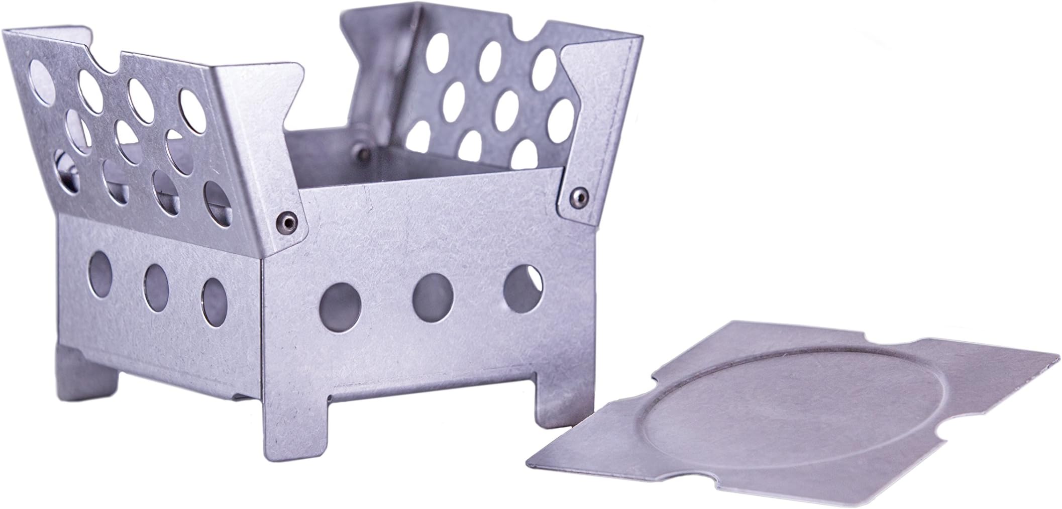 Portable Compact Backpack Camp Stove - Ideal for camping hiking backpacking and emergency - Small burner stove top folding design