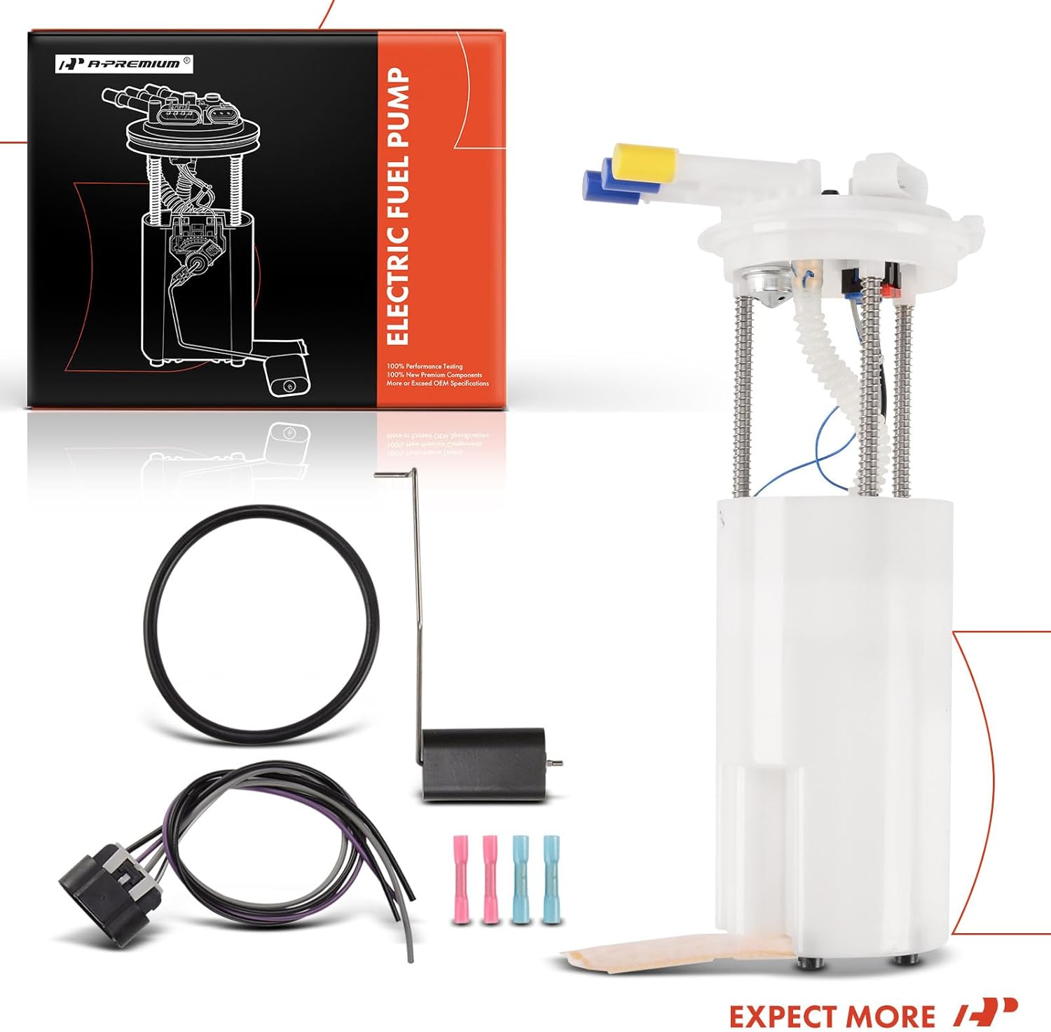 A-Premium Electric Fuel Pump Module Assembly with Pressure Sensor Compatible with Buick Regal 1998-1999 & Pontiac Grand Prix 1998-2000, V6 3.8L, Replace# 19180096, 25177108