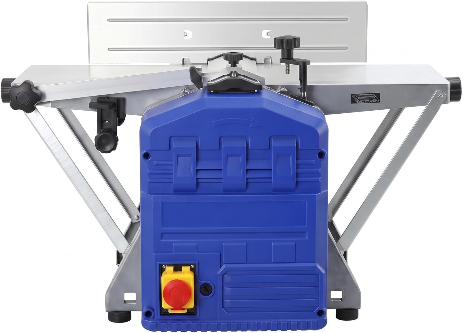 7.8-Inch Power Benchtop Planer, 1250W Quiet Thickness Planer with Precision Depth Control, Low Noise Power Tool for Small Workshops & Home DIY Woodworking, Portable Surfacing Machine, Blue