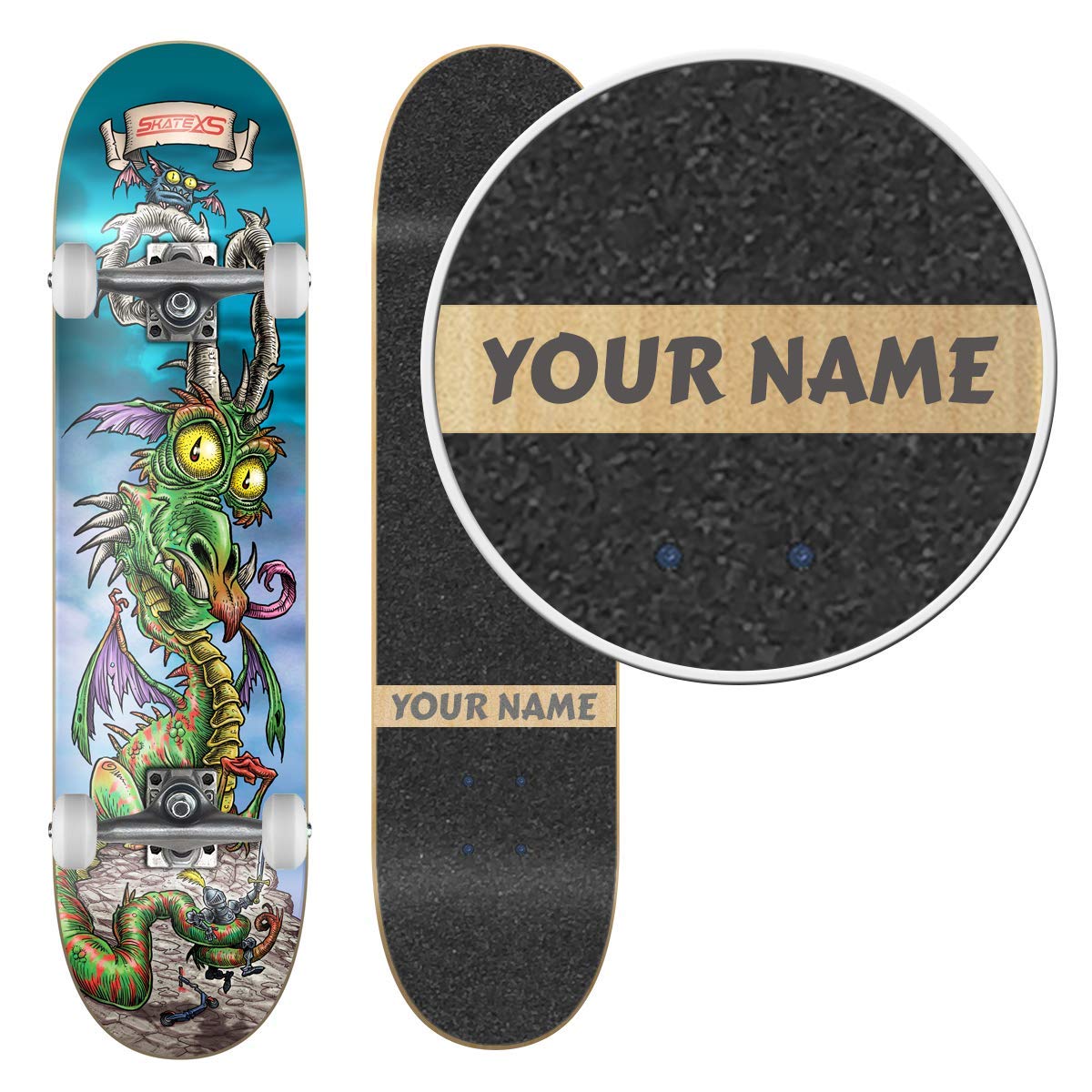Personalized SkateXS Beginner Dragon Street Skateboard