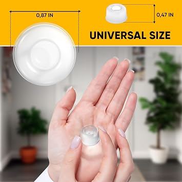 Vellax 12-Pack Clear Silicone Door Bumpers, Self Adhesive Wall Guards
