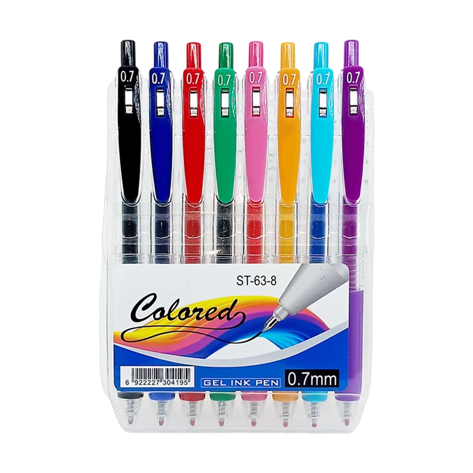 Jazuaiao Retractable Colored Gel Inks Pen 0.7MM Fine Point Drawing Pen for Journal Planner Notebook Scrapbooking Note Taking Gel Set for Journaling