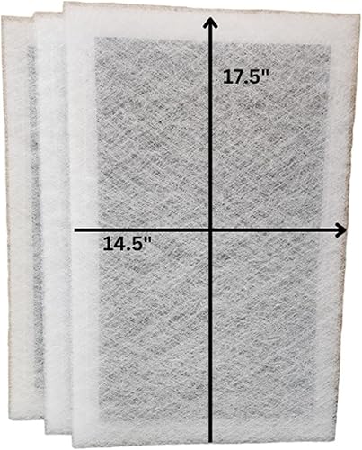 Fast-Shipped-Filters - Filtros de repuesto compatibles con filtro de aire StratosAire (tamaño real del filtro 14.5 x 17.5), color blanco