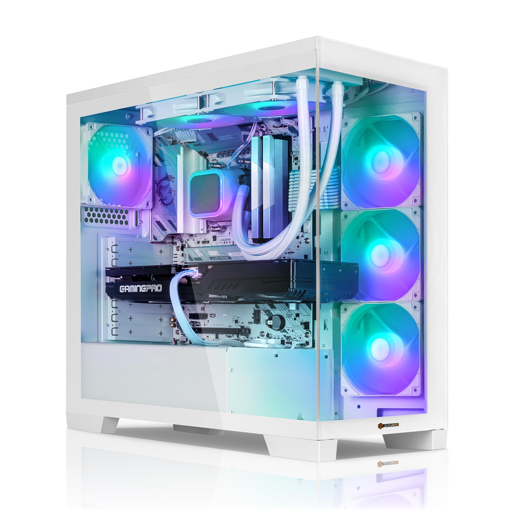 Aurum White Gaming PC Intel Core i9-12900KF • GeForce RTX5060Ti 16GB • 32GB DDR4 • 1000GB M.2 SSD • Windows 11 • Wasserkühlung • WLAN • Gamer PC Computer Gaming Rechner