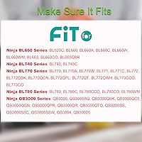 Vista 4 de Vasos de licuadora aptos para Ninja, piezas de repuesto de vasos de 16 onzas con tapas, accesorios de licuadora compatibles con Nutri Ninja Auto IQ