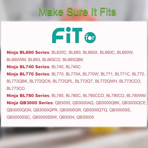 Miniatura 4 de Vasos de licuadora aptos para Ninja, piezas de repuesto de vasos de 16 onzas con tapas, accesorios de licuadora compatibles con Nutri Ninja Auto IQ