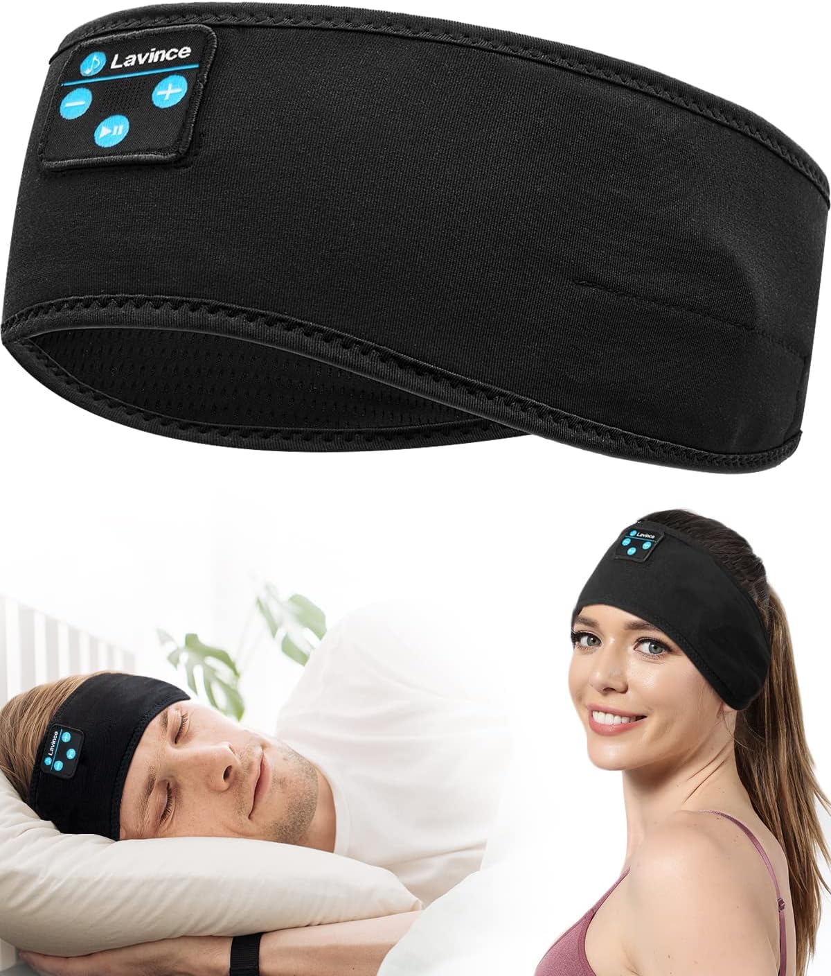 Amazon.com: Lavince Sleep Headphones - Bluetooth Headband for Side