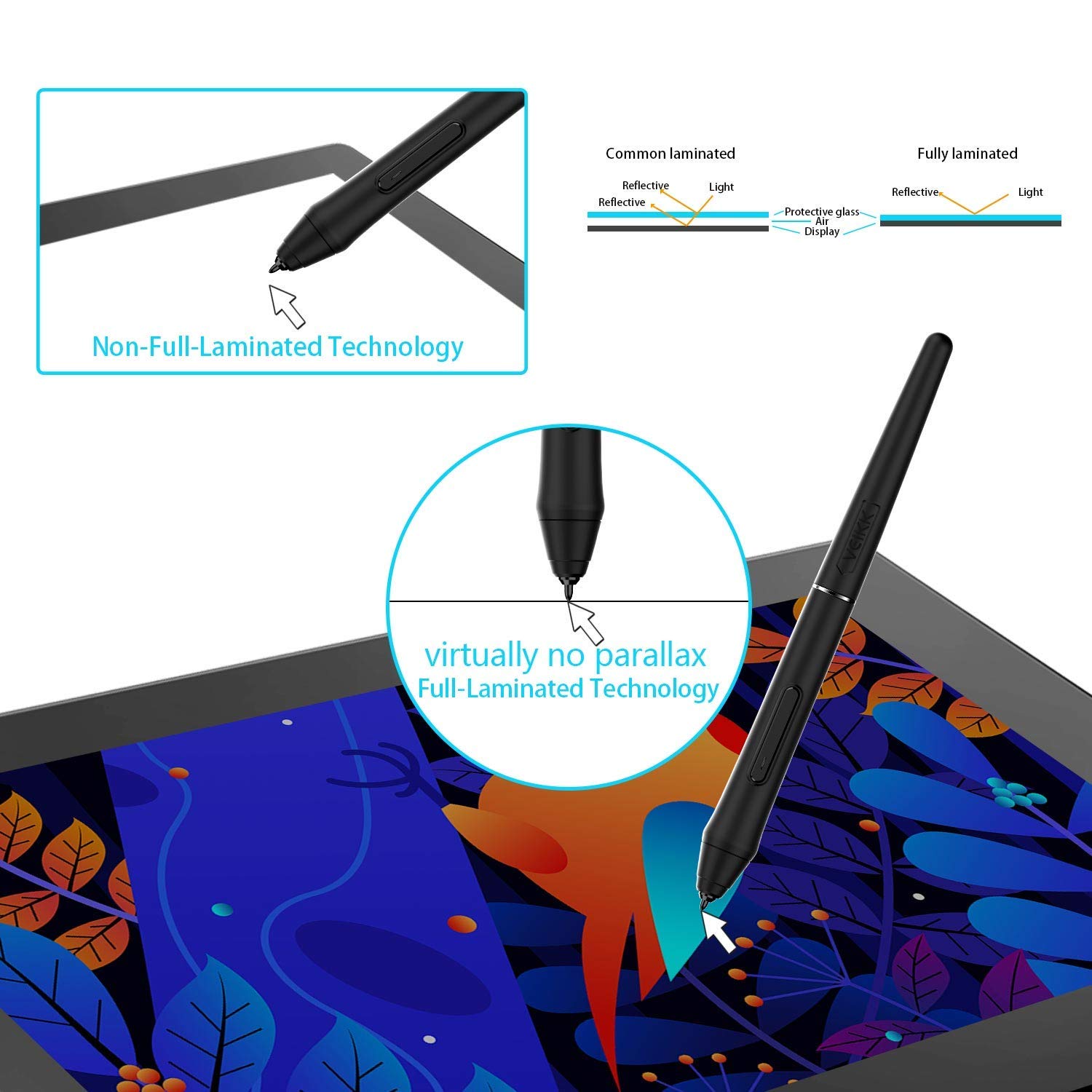 Veikk graphics tablet VK1200 LCD