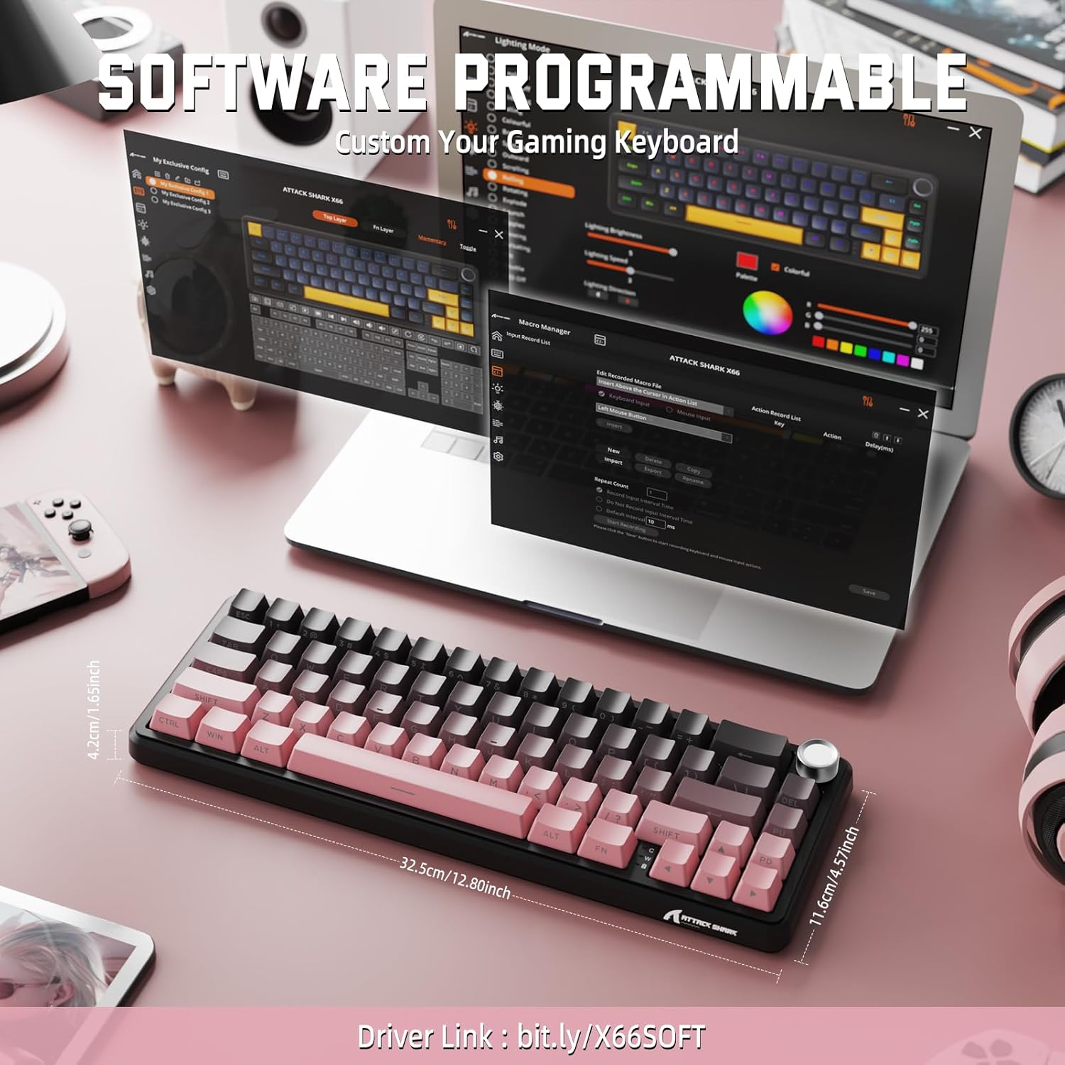 ATTACK SHARK X66 Software Programmable Interface