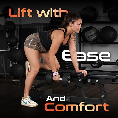 Vista 6 de Grip Lifting Straps for Weightlifting and Strength Training, Premium Cotton and Padded Wrist Wraps, Gym Deadlift for Men & Women