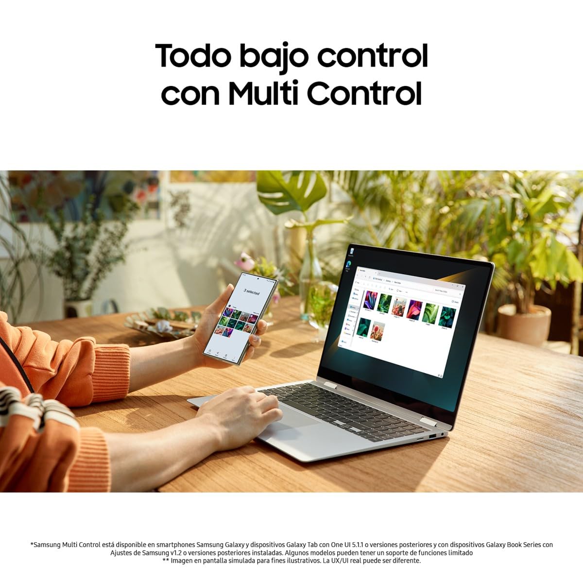 Samsung Galaxy Book4 Pro 360, Ordenador Portátil Convertible 16" HDR, Táctil y S Pen, Intel Core Ultra 5-125H, 16GB RAM, 512GB SSD, Intel ARC Graphics, Windows 11 Home, Gris, Teclado QWERTY Español