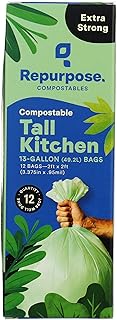 Repurpose, Compostable Kitchen Trash Bag, 12 Count