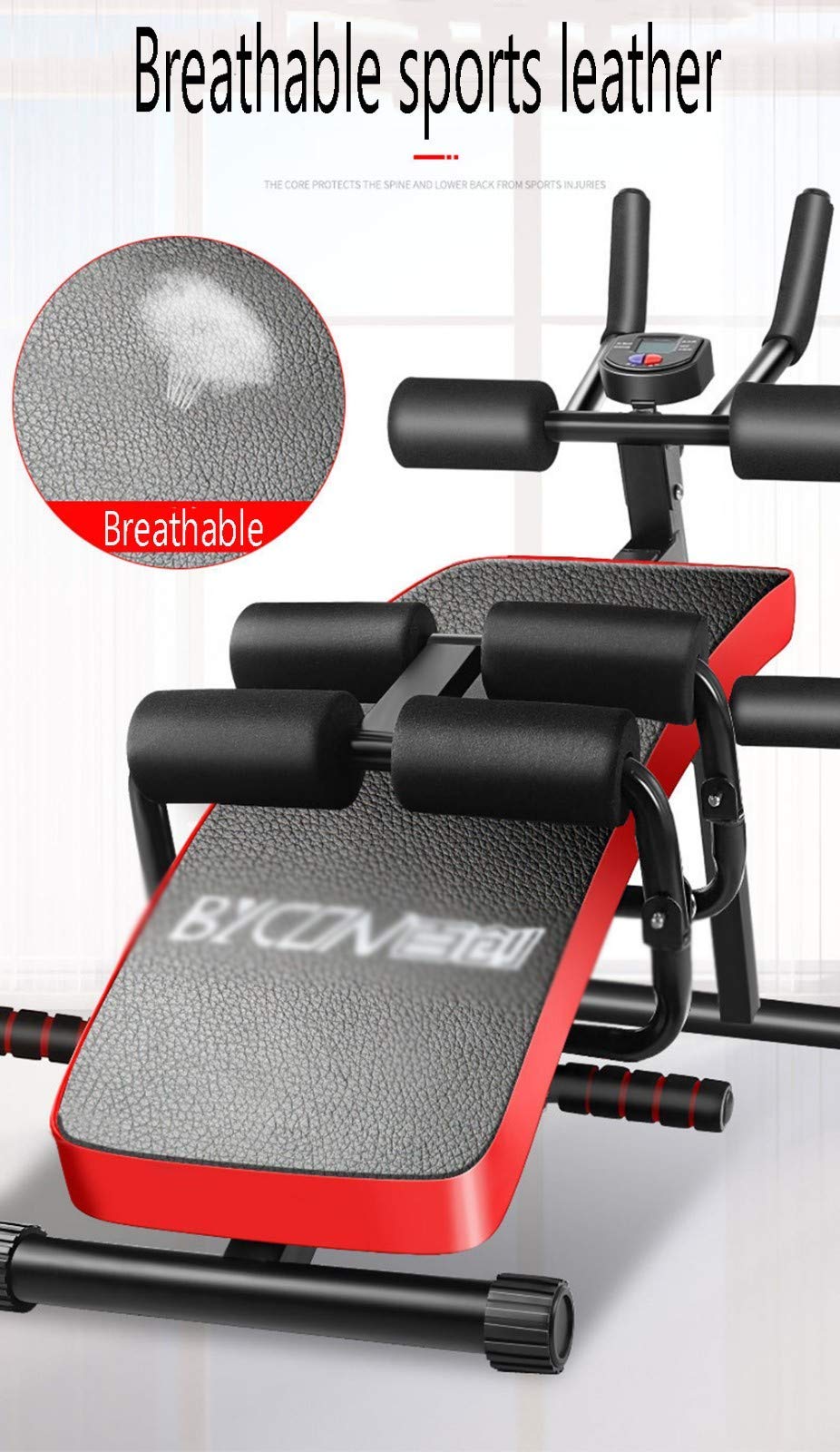 Vogatore Pieghevole, Vogatore da Interno Panca, Display Dati HD, Design ergonomico, Attrezzatura Fitness Cardio Addominale Fitness, Adatto a Tutti i Tipi di Persone